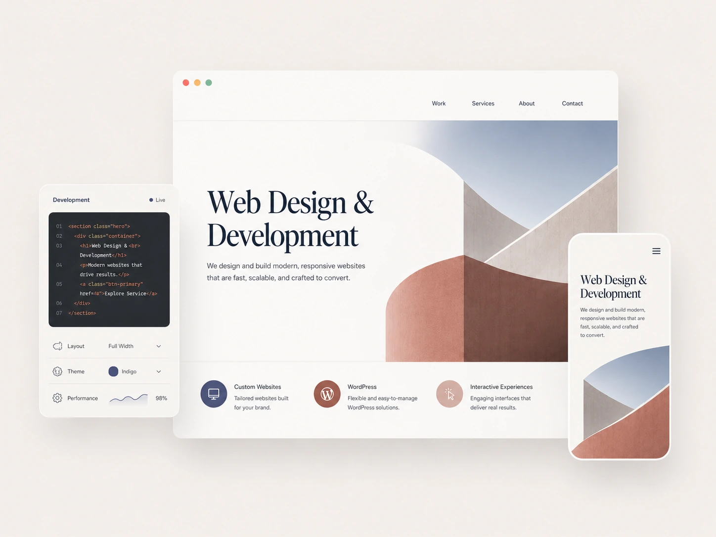 Web design and development